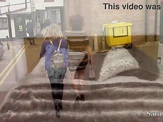 Kaz B's sensual lesbo secrets drip with wet allure