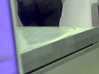 hidden cam catches fat bbw housekeeper's jiggling ass