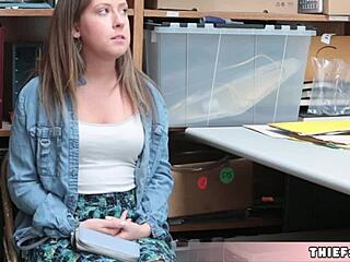 petite shoplifter brooke bends over for the cop's rough doggystyle punishment fuck after getting caught in california