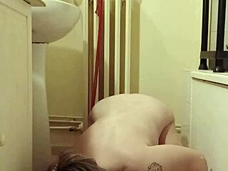 milf slave eats from bowl in pov bdsm humiliation with toys and dirty talk