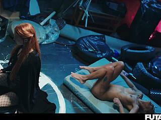 Veronica Leal Encounters Redhead Shemale Witch in Intense Voodoo Session