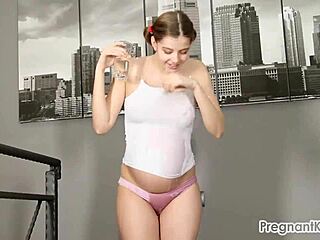 wanna see my huge pregnant belly in fetish play?