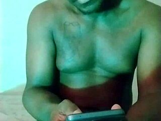 guy jerks off to homemade masturbation songs in green room light for halloween christmas fun