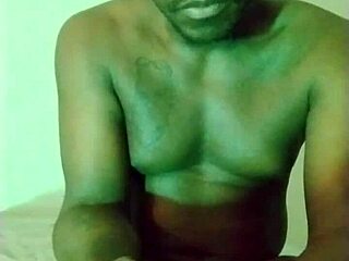 guy jerks off to homemade masturbation songs in green room light for halloween christmas fun