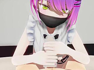 towa's special service... asian footjob jerk off instructions cumshot handjob blowjob!!