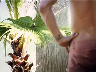 Housewife Milf Blonde's Big Tits Bounce During Outdoor Gardener Hardcore Ass Sex!