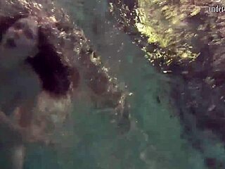 Ivetta, Katka and Barbara dive into steamy poolside adventures underwater