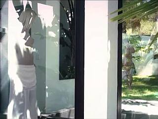 Housewife Milf Blonde's Big Tits Bounce During Outdoor Gardener Hardcore Ass Sex!