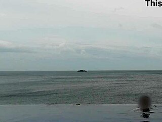 Chilling by the infinity pool, ever wonder what skinny Asian college cutie does next?