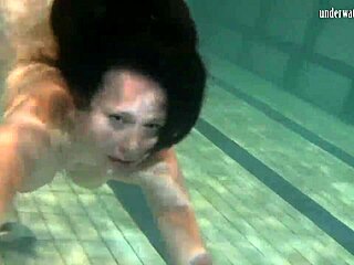 Ivetta, Katka and Barbara dive into steamy poolside adventures underwater