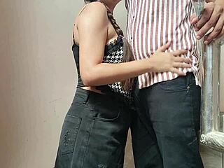 Indian college girl tempts tutor into creampie fuck on teachers day