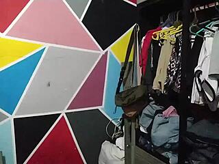 😈 my horny neighbor shows up while i sort clothes n grabs my big ass for lesbian doggystyle femdom