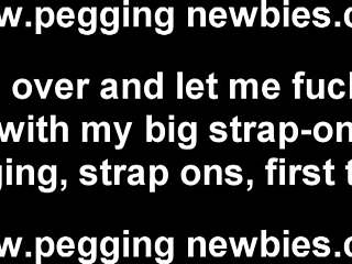 using toys for intense play with strap-on and dildo