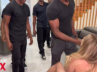 graycee baybee's gangbang with bbc double vaginal pounding