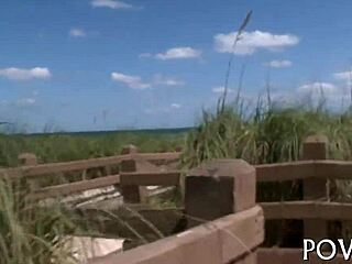 Beauty bares her huge tits