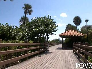 Beauty bares her huge tits