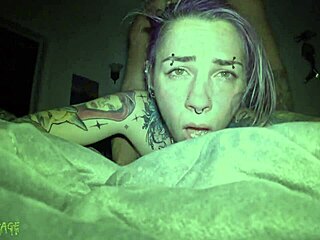 late night with this goth girl's tight pussy getting wrecked hard
