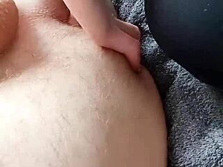 couple gives hot spontaneous prostate massage to orgasm