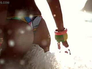 Sexy surf models strutting slow-mo at 1000fps 😍🌊 hellokisses co rocking those beach vibes!