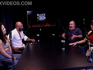 watch her stuff everything in mouth for lesbian scenes they crave seeing that cock but he won't cum!