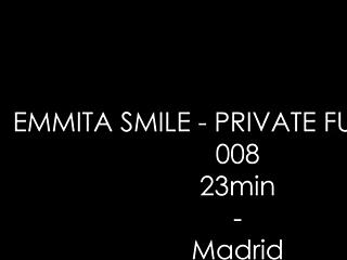 emmita smile's huge curvy milf tits bounce in pov anal creampie doggystyle with cris angelo private