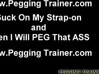 fat femdom slut lubes her massive strapon dildo for brutal bdsm pov pounding