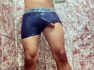 WOW, Novinho's Massive Cock Bulging Under Tight Underwear Is Delicious!
