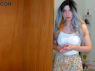 step-mom's eyes light up craving my virginity on my 18th birthday with her curvy milf body