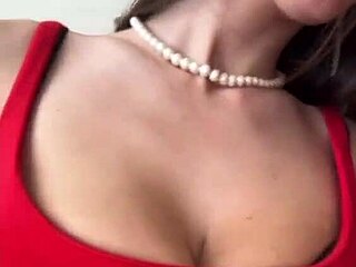 Stepsister Teases Stepbrother with Huge Milky Natural Tits on Webcam