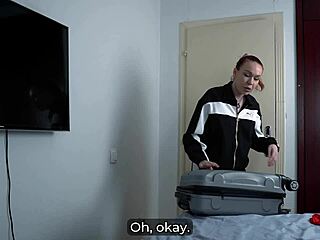 step mom shares the hotel bed and i fill her tight pussy deep doggystyle till she moans riding cowgirl