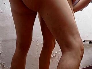 i shoved my bare cock deep in neighbor on backyard balcony