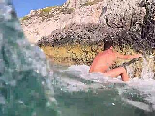 hot milf enjoys underwater cowgirl ride on huge cock in pool with juicy pussy