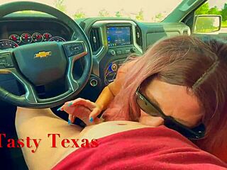 smoking milf hitchhiker milks my balls with her hot mouth for that free ride