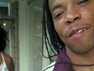 bbc couple's ebony pussy gets pounded doggystyle after wet date night