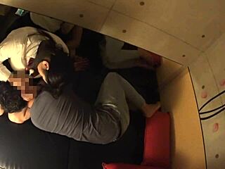 Japanese busty schoolgirl receives intense secret body massage session four