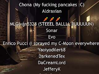 Rough amateur creampie sex game in dark alleyway close-up