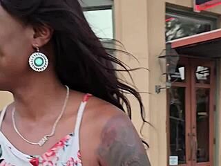 bbc couple's ebony pussy gets pounded doggystyle after wet date night