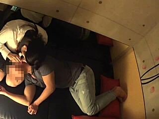 Japanese busty schoolgirl receives intense secret body massage session four