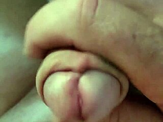 Bold close-up naked handjob in public parking car