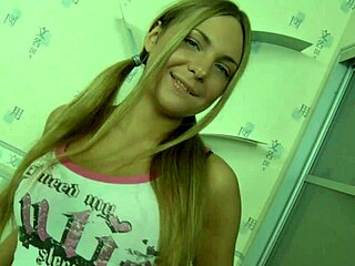 Isn't This Lovely Blonde Teen Sucking Monster Cock Like a Mommy With Big Tits and Shaved Pussy Gaping?
