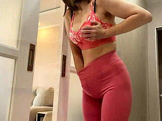 stepdaughter spies stepmom riding stepson's cock then fingers her tight pussy watching taboo fun