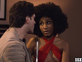 Small tits ebony olivia jay slammed by big dick lover ken feels