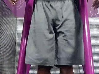 Skinny Mature Athletic Pounds Intense Sex Machine Workout!