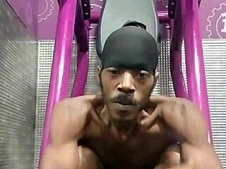 Skinny Mature Athletic Pounds Intense Sex Machine Workout!