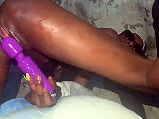 Squirting teen 18+ toys her wet pussy wild in friday night bedroom play frenzy
