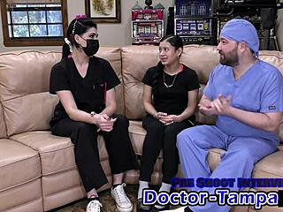 Dr Tampa Gives Mya Bratty Cheerleader Physical Exam