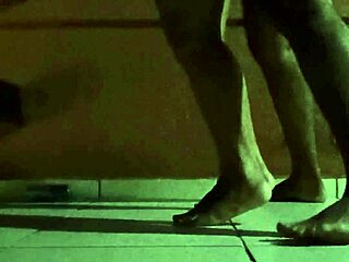 Couple fucks hard on hotel balcony New Year's Eve