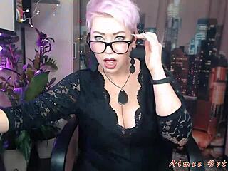 aimee hot redhead milf wife in stockings smokes footjobs cum on tits creampie closeup sexy soul warmth