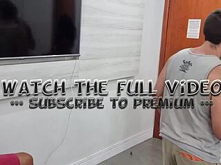 first time alicia ribeiro's pussy gapes on two cocks backstage uh