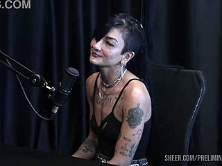 caroleta roots teases with sheer red lingerie in bia hot podcast prelims - part 1